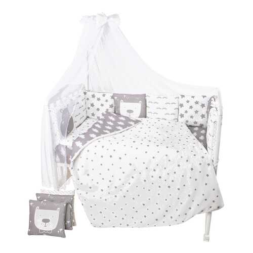 Комплект в кроватку Золотой Гусь Baby Boo Gray 1393 в Детский мир