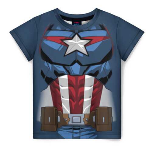 Детская футболка ВсеМайки 3D Captain America costume, р. 170 в Детский мир