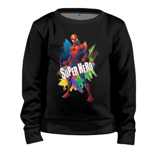 Детский свитшот ВсеМайки Spider-Man Super Hero, р. 128 в Детский мир