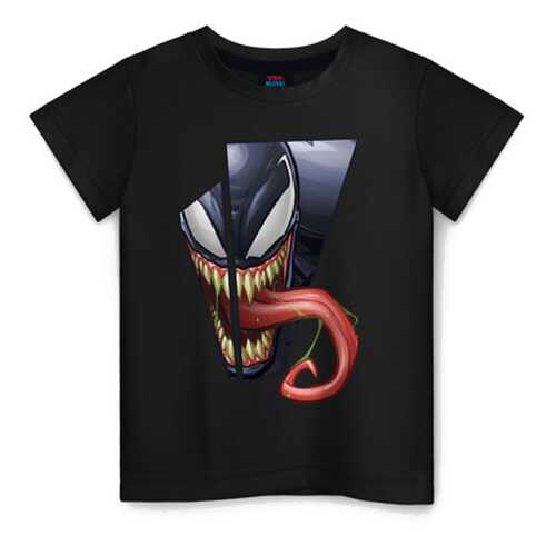 Детская футболка ВсеМайки Venom with tongue sticking out хлопок, р. 86 в Детский мир