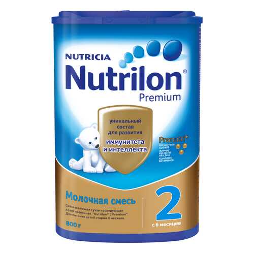 Молочная смесь Nutrilon Premium 2 от 6 до 12 мес. 800 г в Детский мир