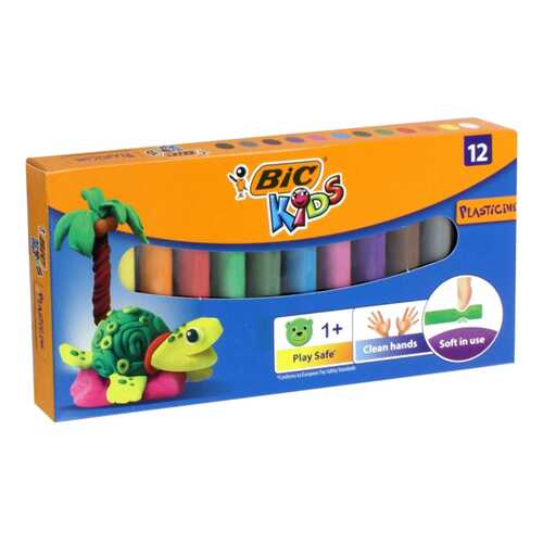 Пластилин BIC Kids, 12 цветов в Детский мир