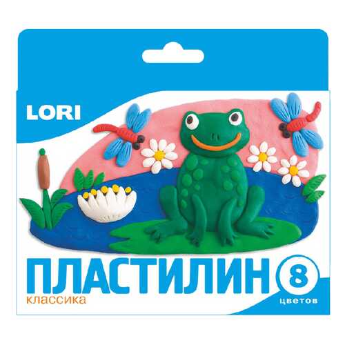 Пластилин LORI Классика 8 цветов в Детский мир