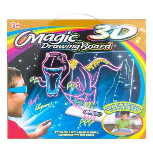 Доска для рисования Young Mindz Toys Magic с 3D эффектом свет в Детский мир