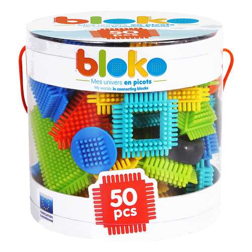 Игольчатый конструктор Bloko. 50 деталей в тубе в Детский мир