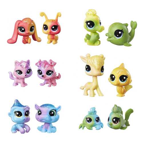 Игровой набор Littlest Pet Shop Hasbro Радужная колллекция 2 радужных пета C0794 в Детский мир