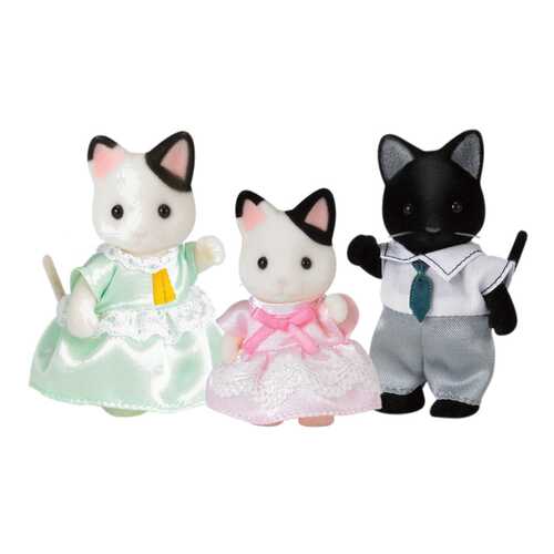 Игровой набор Sylvanian Families Семья Черно-белых котов (3 фигурки) в Детский мир