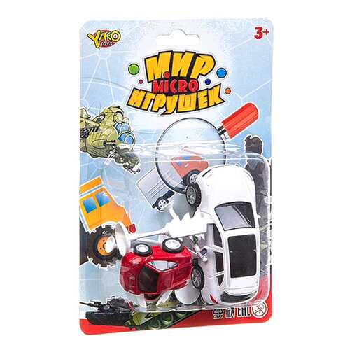 Набор машинок с дорожными знаками Yako Toys серия Мир micro Игрушек арт.M7736. в Детский мир