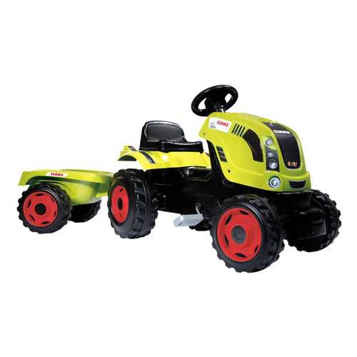 Каталка детская Smoby трактор педальный CLAAS Farmer XL с прицепом в Детский мир