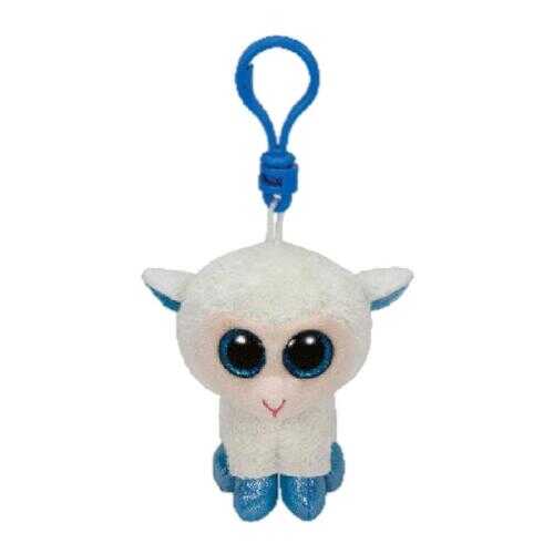 Мягкая игрушка TY Beanie Boos Брелок Овечка (белая с голубыми копытцами) 12 см в Детский мир