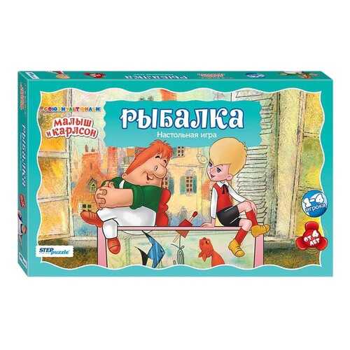 Семейная настольная игра Step Puzzle Рыбалка в Детский мир