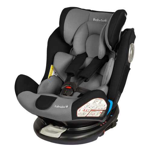 Автокресло BabySafe Labrador Grey Black в Детский мир