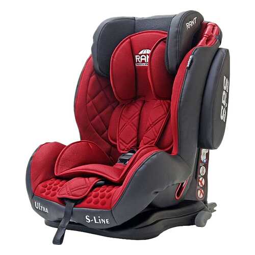 Автокресло RANT Thunder Ultra Isofix SPS группа 1/2/3, Red в Детский мир