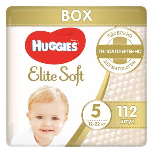 Подгузники Huggies Elite Soft 5 (12-22 кг), 112 шт. в Детский мир