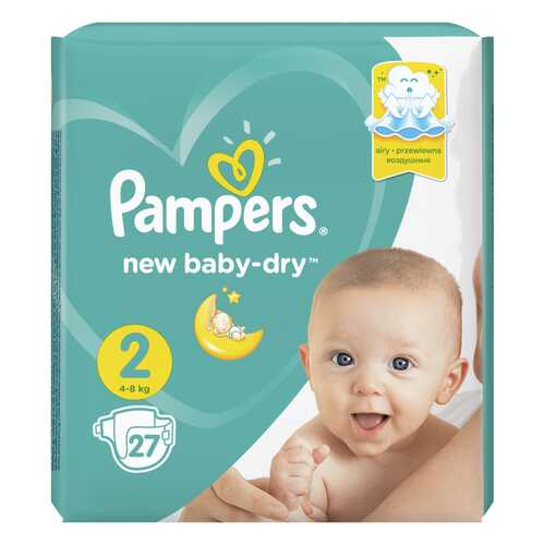 Подгузники Pampers New Baby-Dry Mini (4-8 кг) 27 шт. в Детский мир