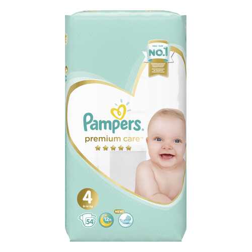 Подгузники Pampers Premium Care 4 (9-14 кг), 54 шт. в Детский мир